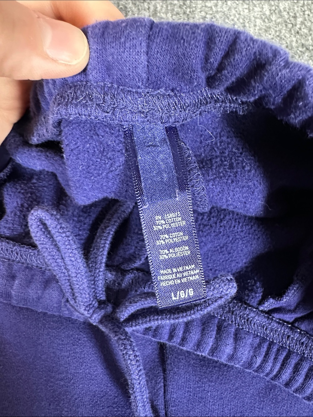 SKIMS Cotton Fleece Jogger Concord Women’s Size Large - Picture 7 of 11
